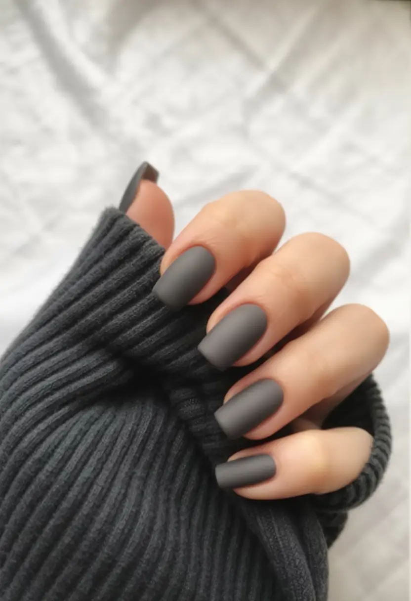 neutral Stormy Matte Grey: Coffee Shop Comfort