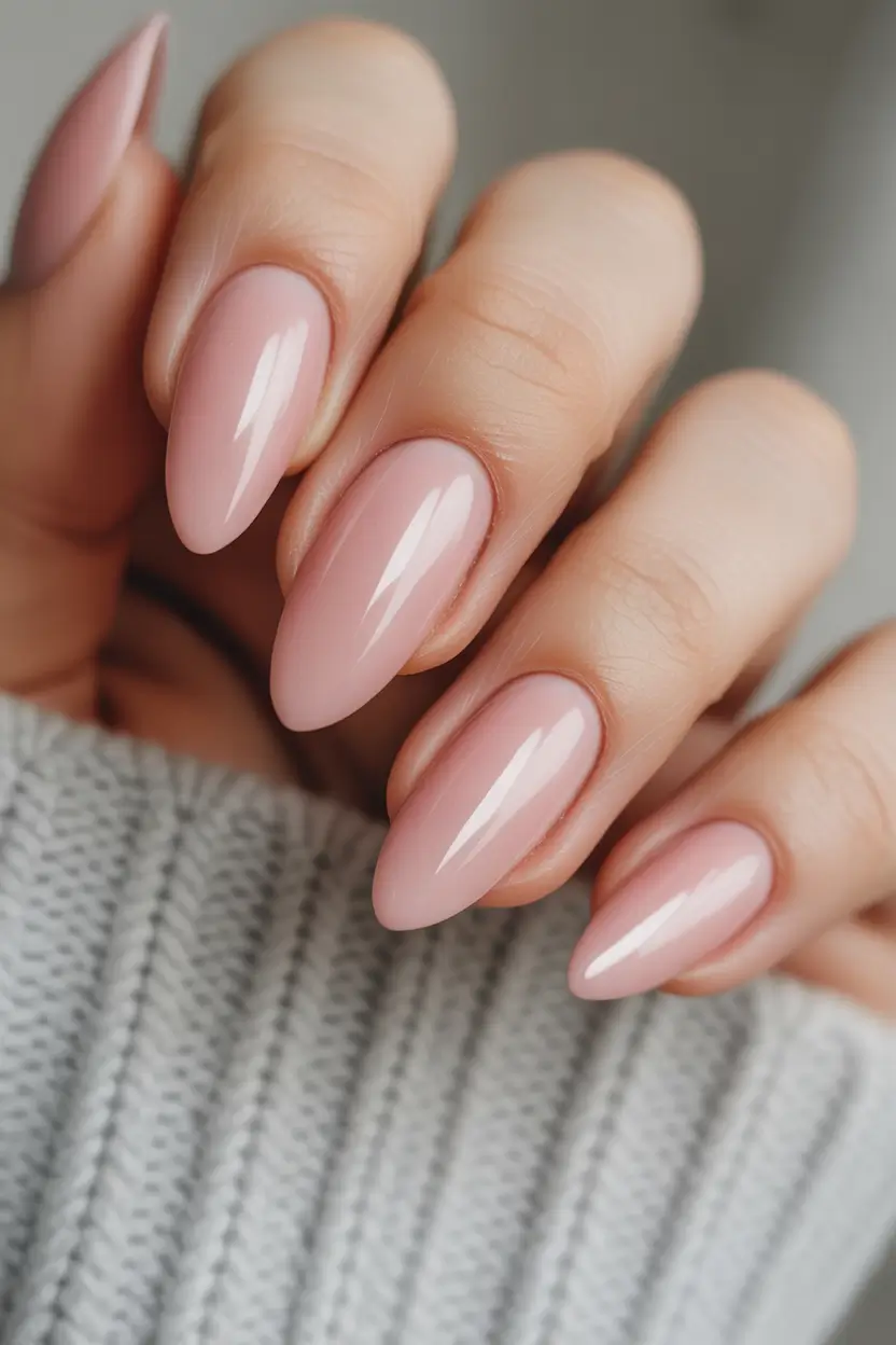 plain Classic Blush Almond: Timeless Softness