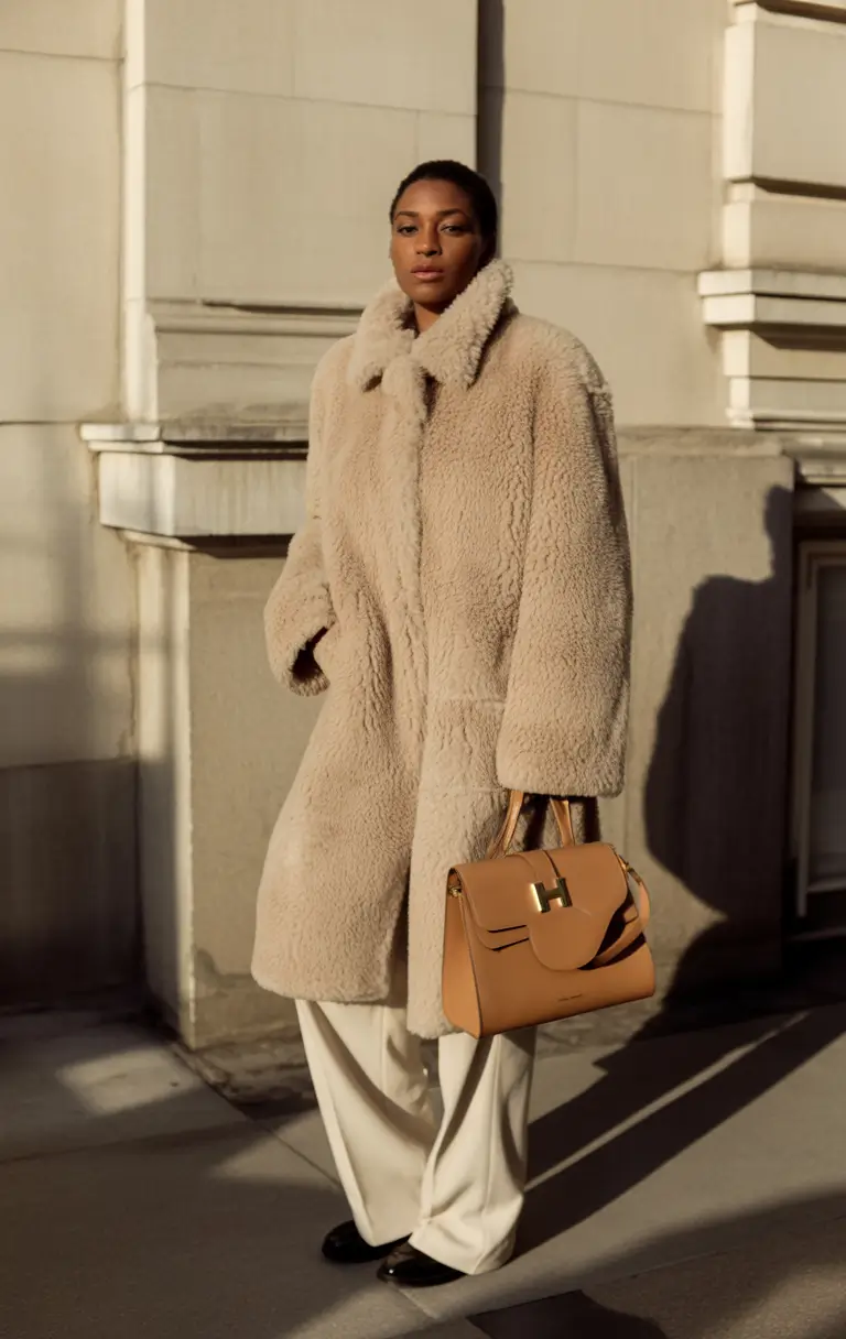 casual winter outfits Teddy Coat Warmth