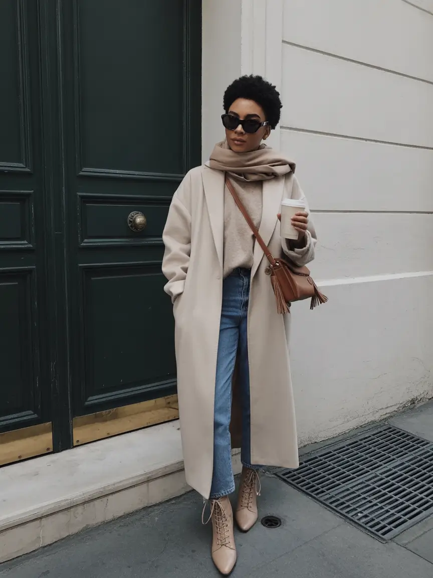 casual winter outfits Modern Neutrals