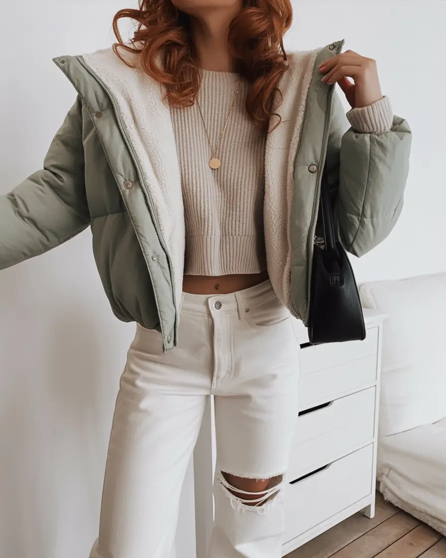 classy winter outfits Soft Neutrals Glow