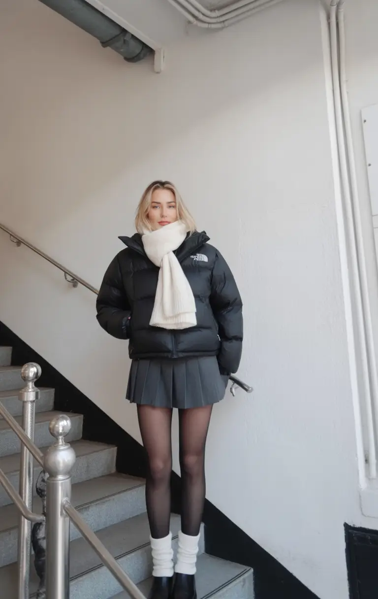 classy winter outfits Sporty Skirt Energy