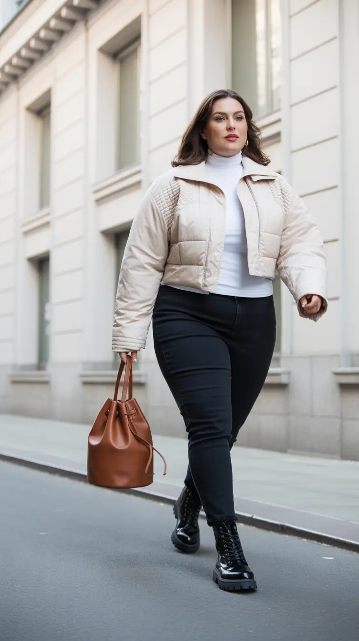 curvy winter outfits Sharp City Walk