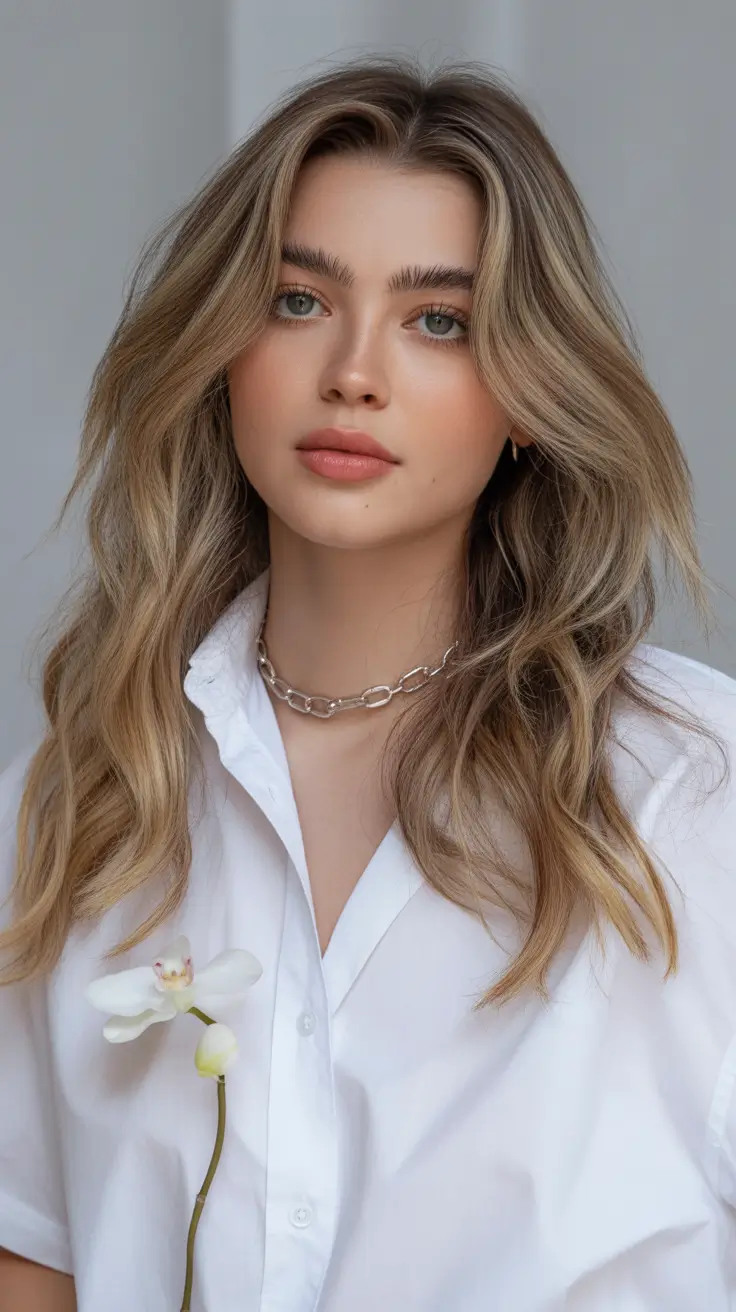 cute winter haircuts Soft Ash Blonde Waves