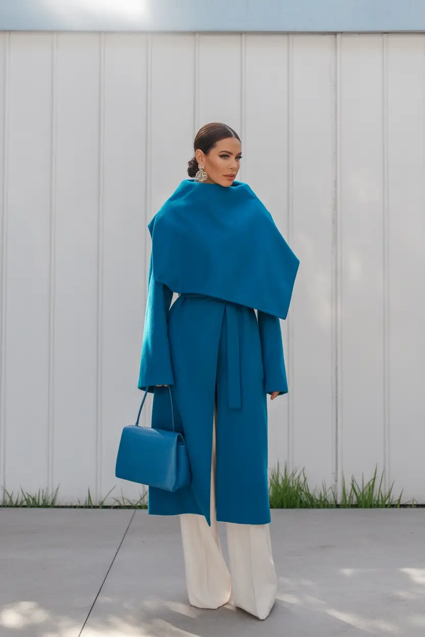 cute winter outfits Bold Blue Elegance