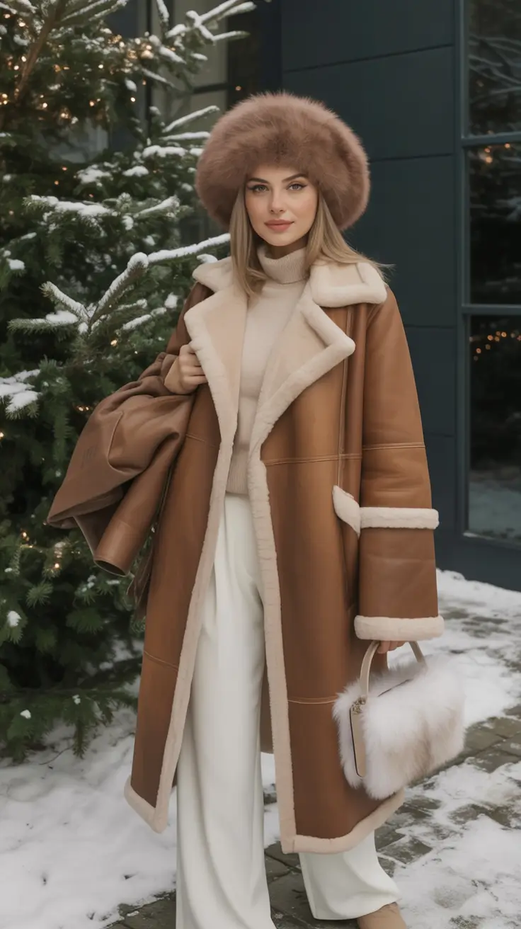 cute winter outfits Classic Shearling Luxe