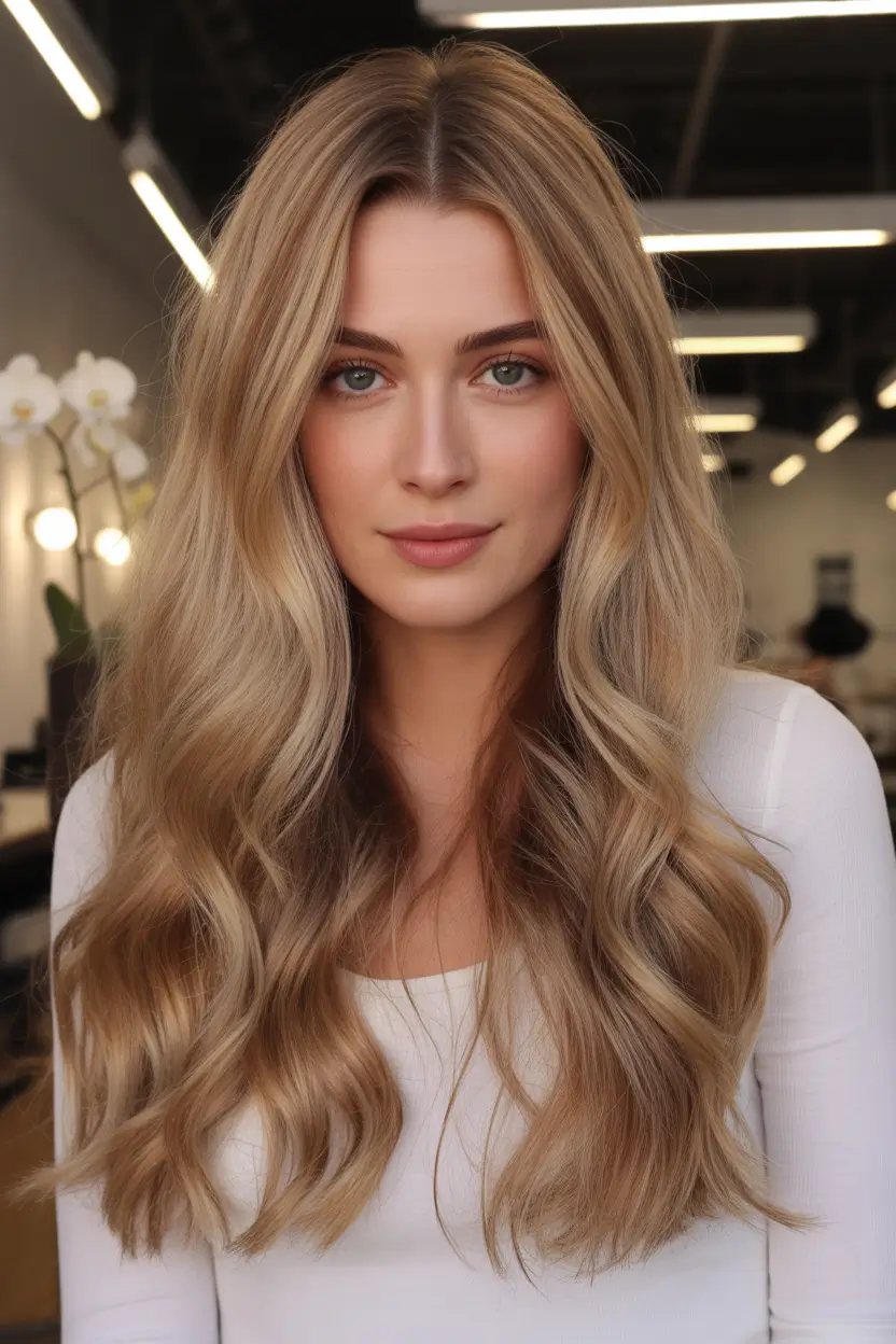 fall and winter haircuts Golden Long Layers with Shine