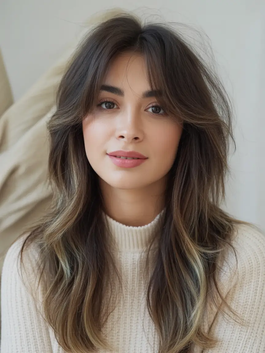 fall and winter haircuts Soft Layers with Dimensional Highlights