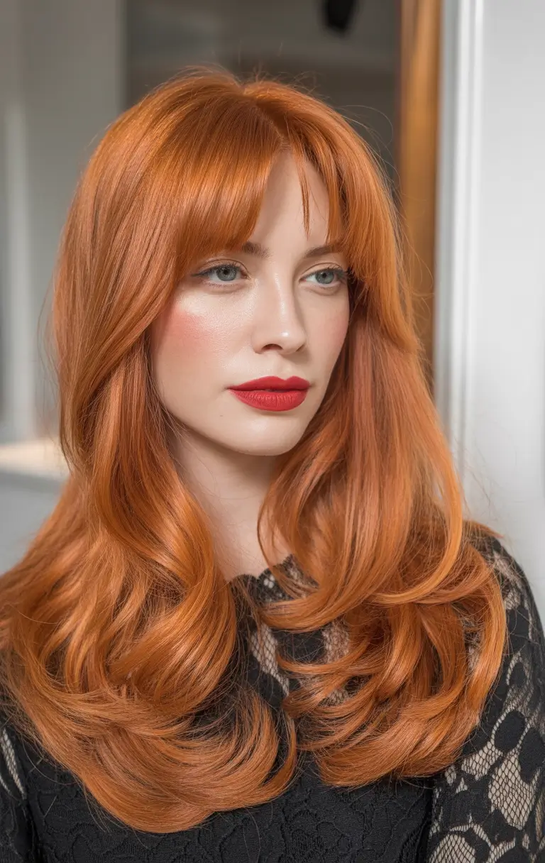 October hair color Rusty Copper Glam