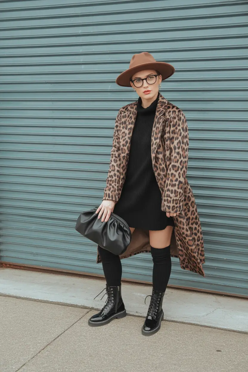 October outfits Leopard Print with Modern Attitude