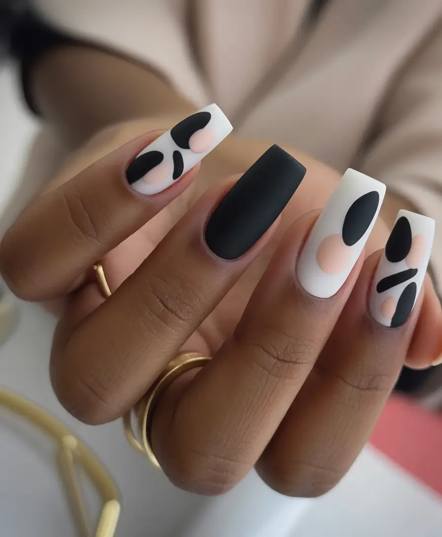 October-nails-design-Modern-Monochrome-Play