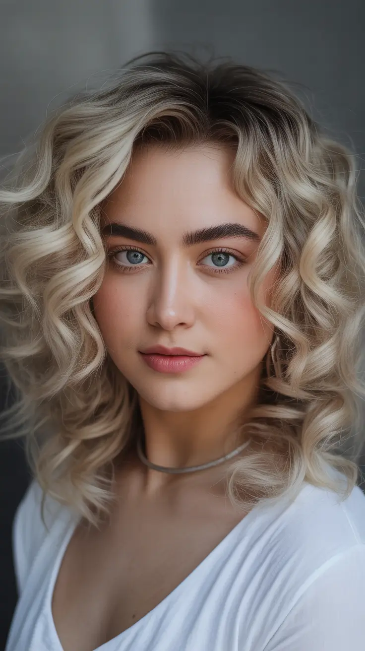 October haircuts Golden Blonde Curls