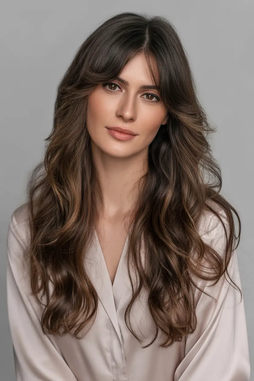 October haircuts Voluminous Middle-Part Curls