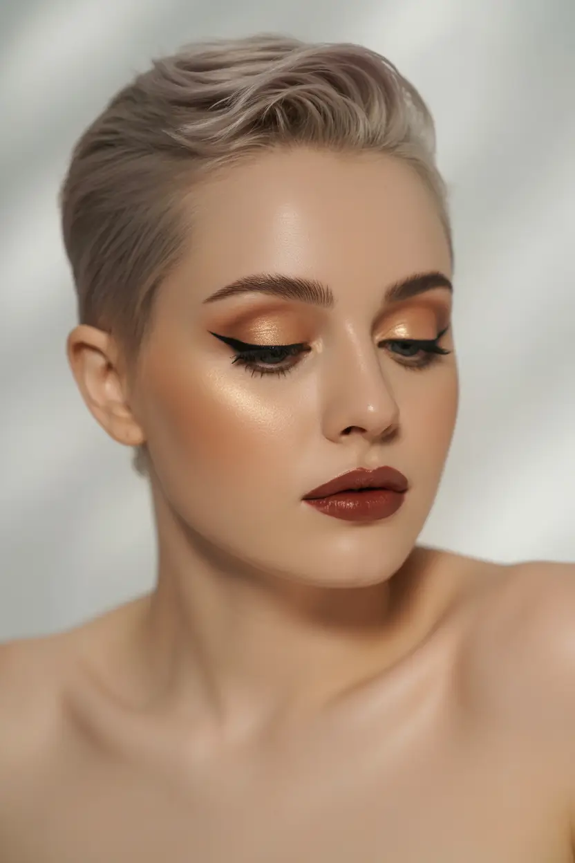 short winter haircuts Champagne Pixie