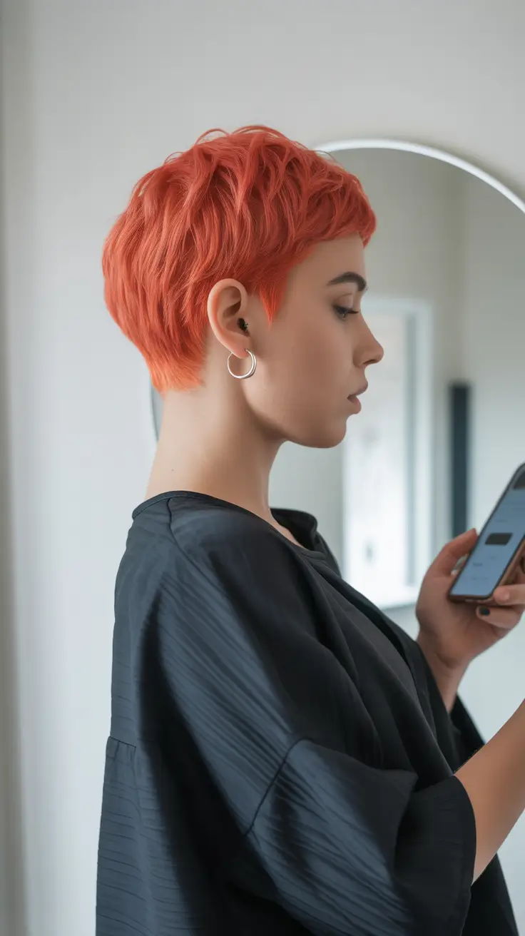 short winter haircuts Winter Tangerine Pixie