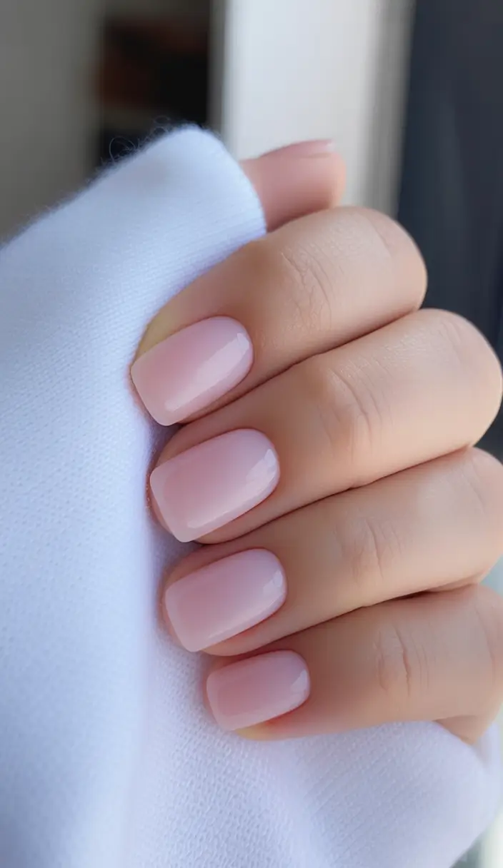 fall colors for nails Sheer Pink Glow