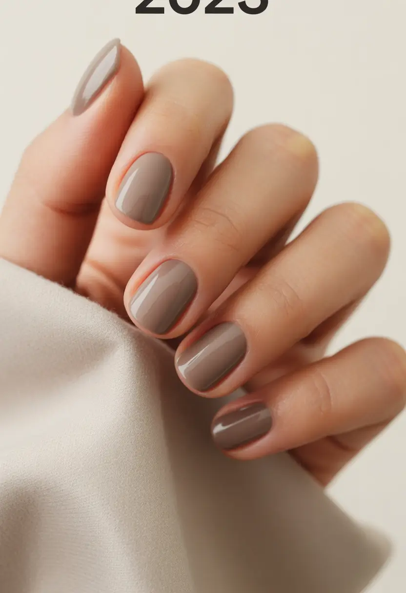 fall colors for nails Minimal Taupe Sophistication