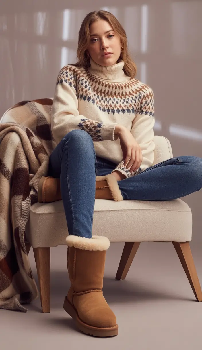 uggs outfit Heritage Knit and Classic Tall Boots