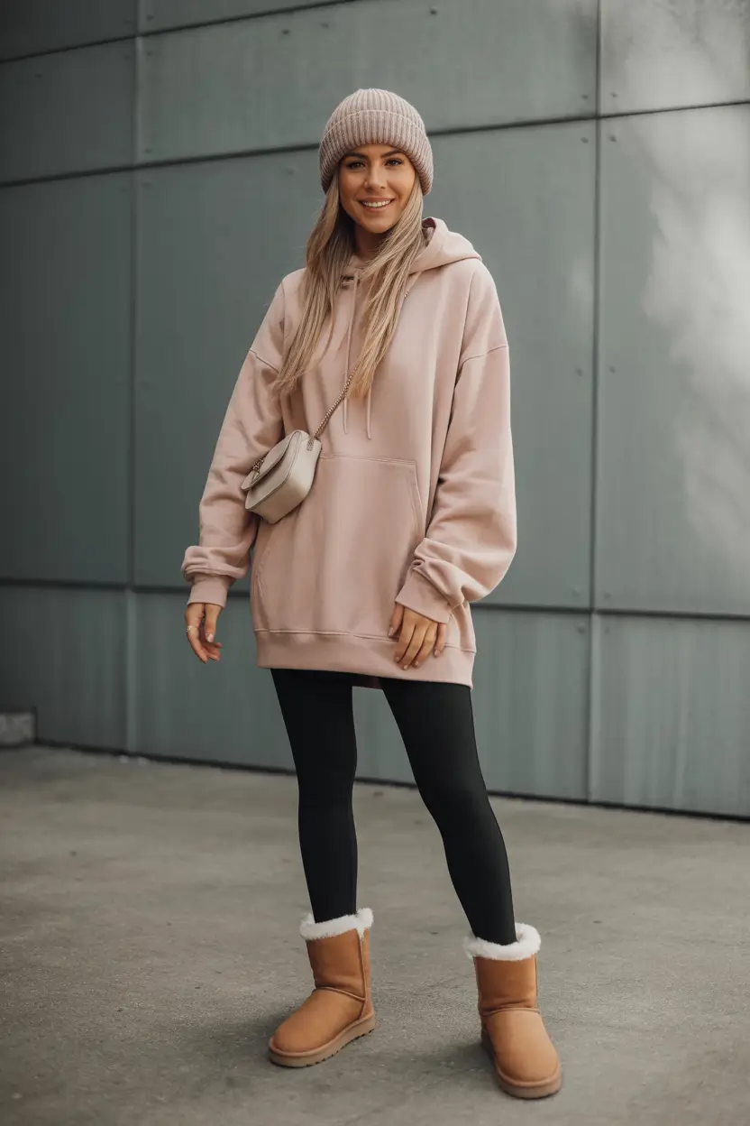 uggs outfit Oversized Hoodie and Leggings