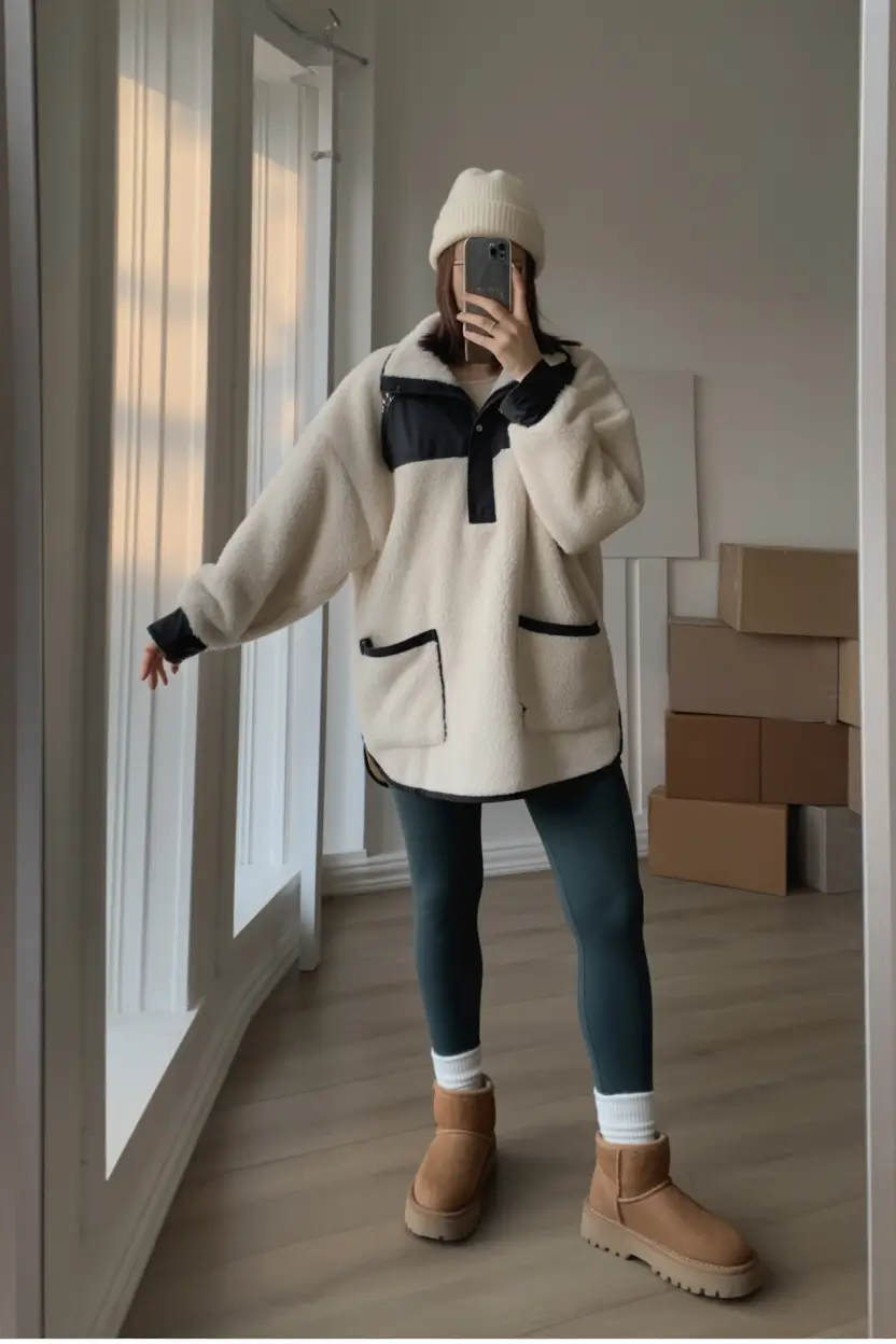 uggs outfit Sherpa Sporty Comfort