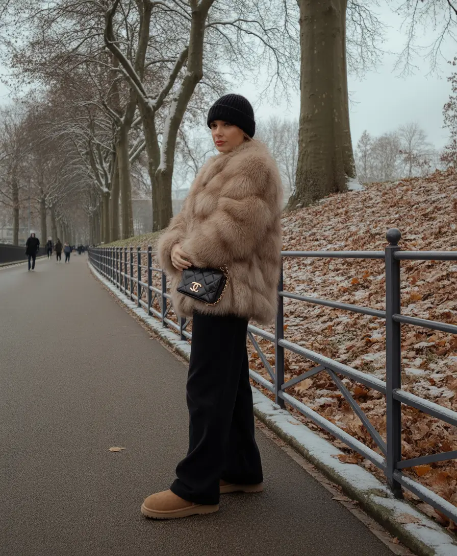 uggs outfit Winter Stroll Elegance