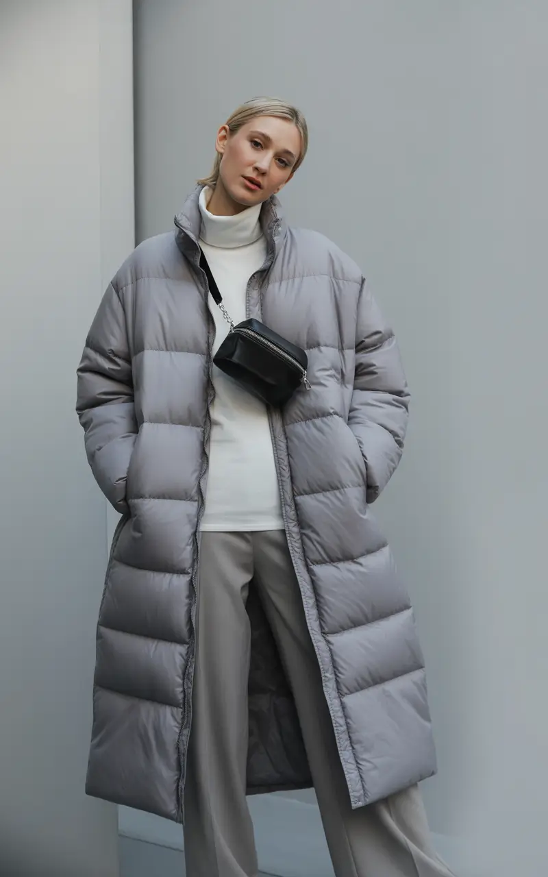 winter capsule wardrobe Modern Minimalism in Grey and White