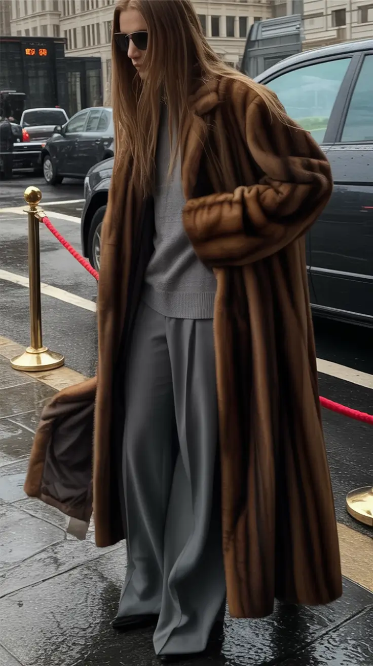 winter capsule wardrobe Faux Fur Grandeur with Tailored Neutrals