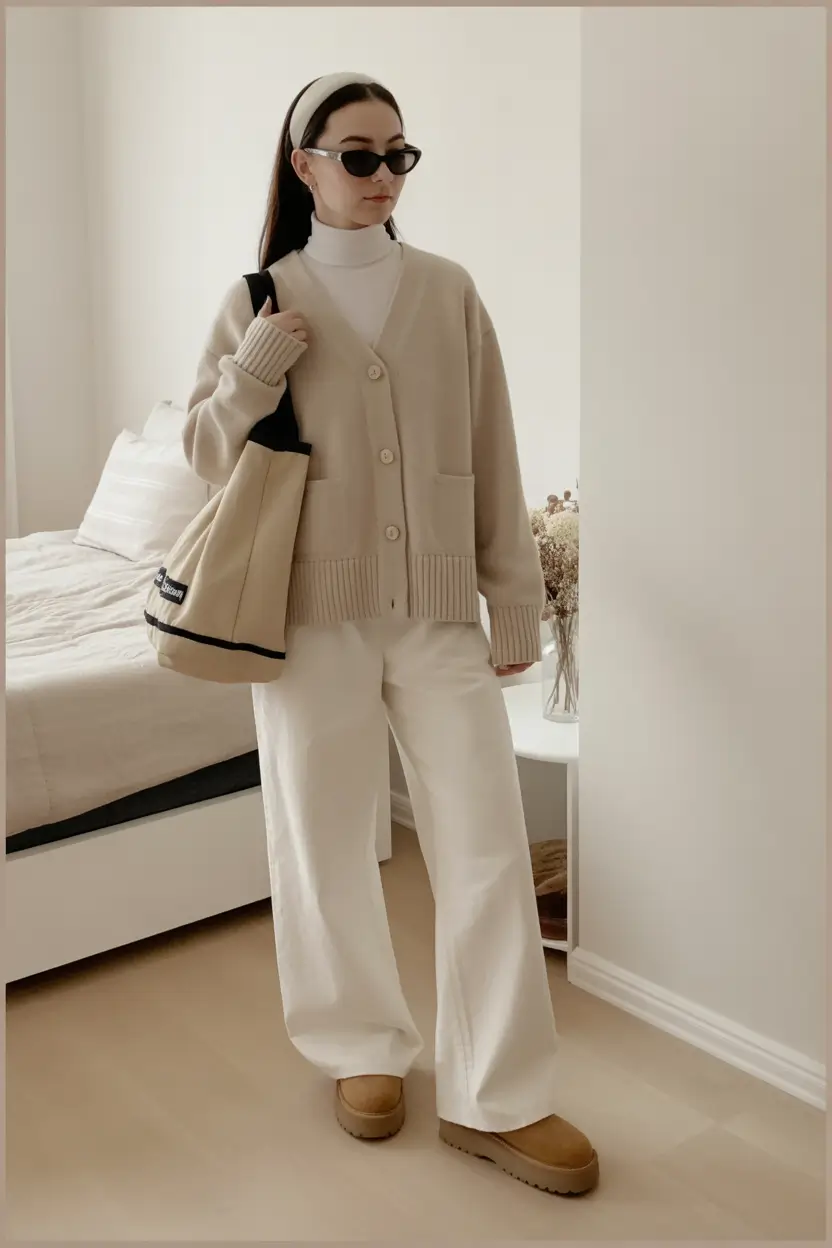 winter capsule wardrobe Soft Minimalism in Winter Whites