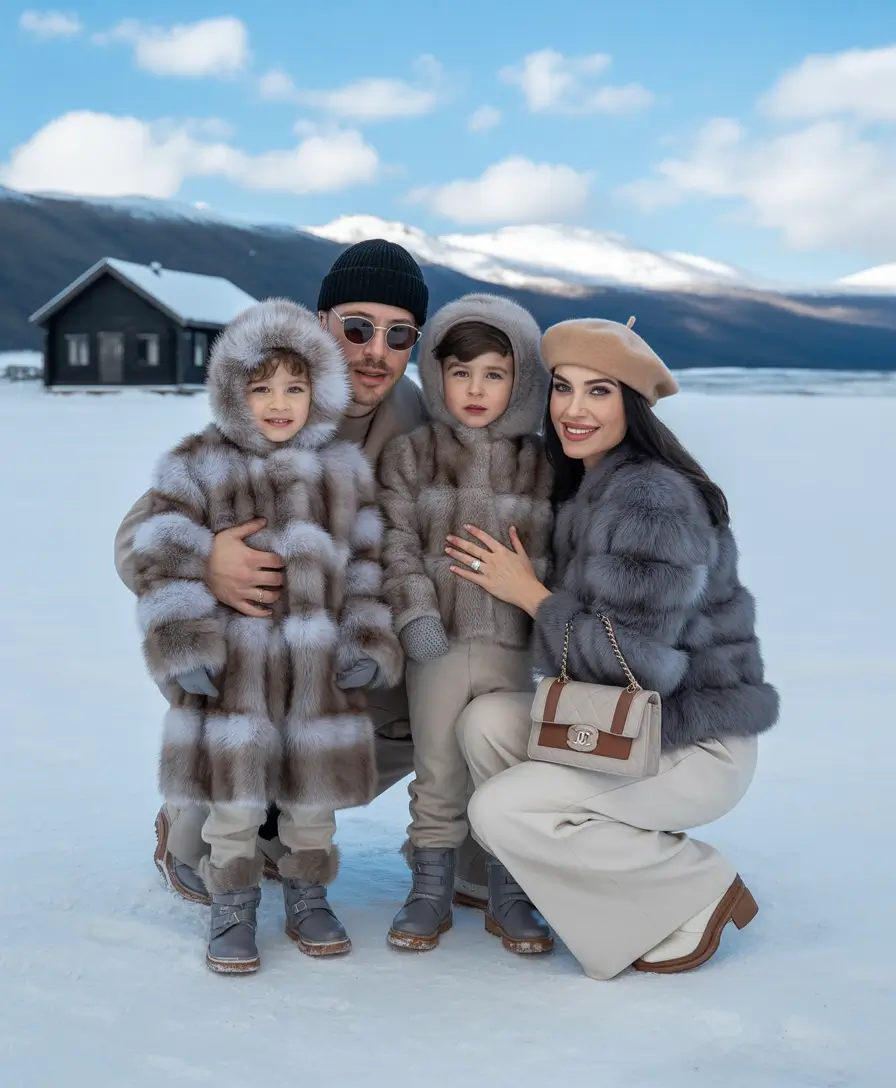 winter family photo outfits Luxury in the Snow