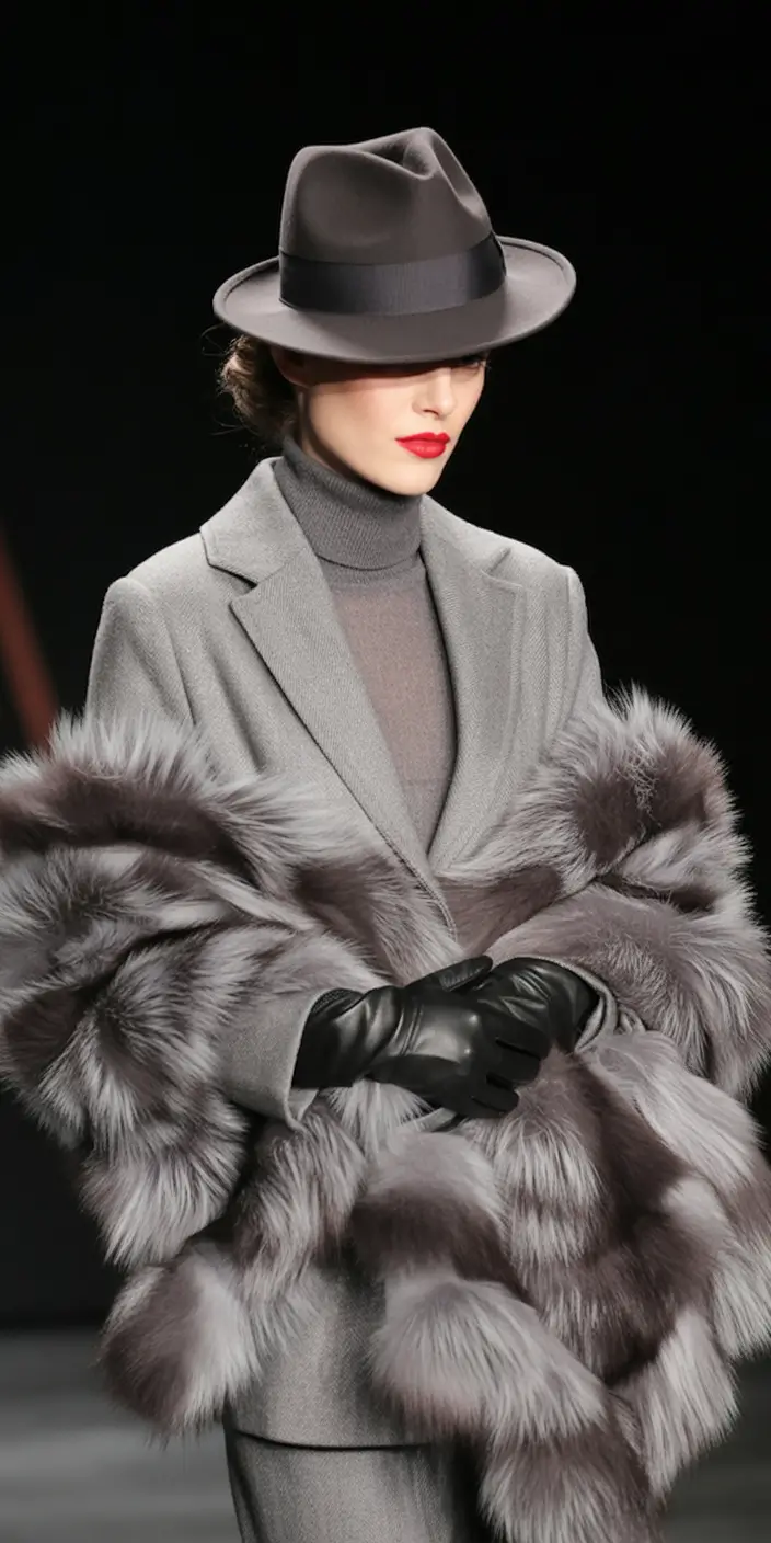 winter fashion inspo Timeless Grey Power with a Touch of Noir
