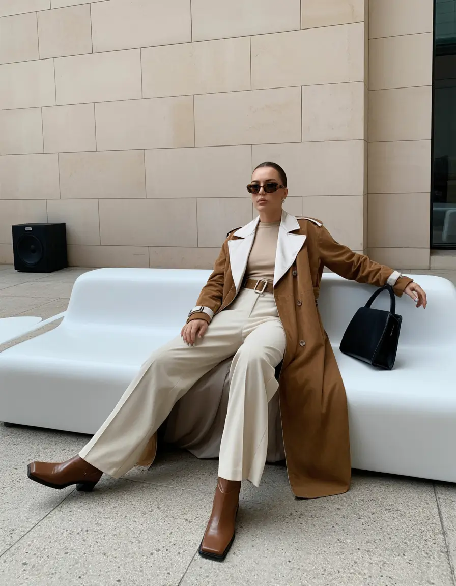 winter fashion inspo Neutral Layers with a Sleek Edge