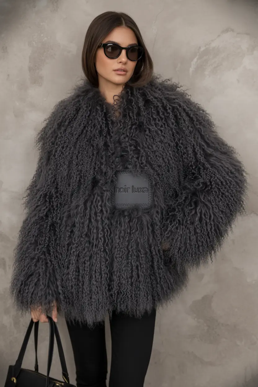 winter fashion outfits Statement Curls in a Luxe Shearling