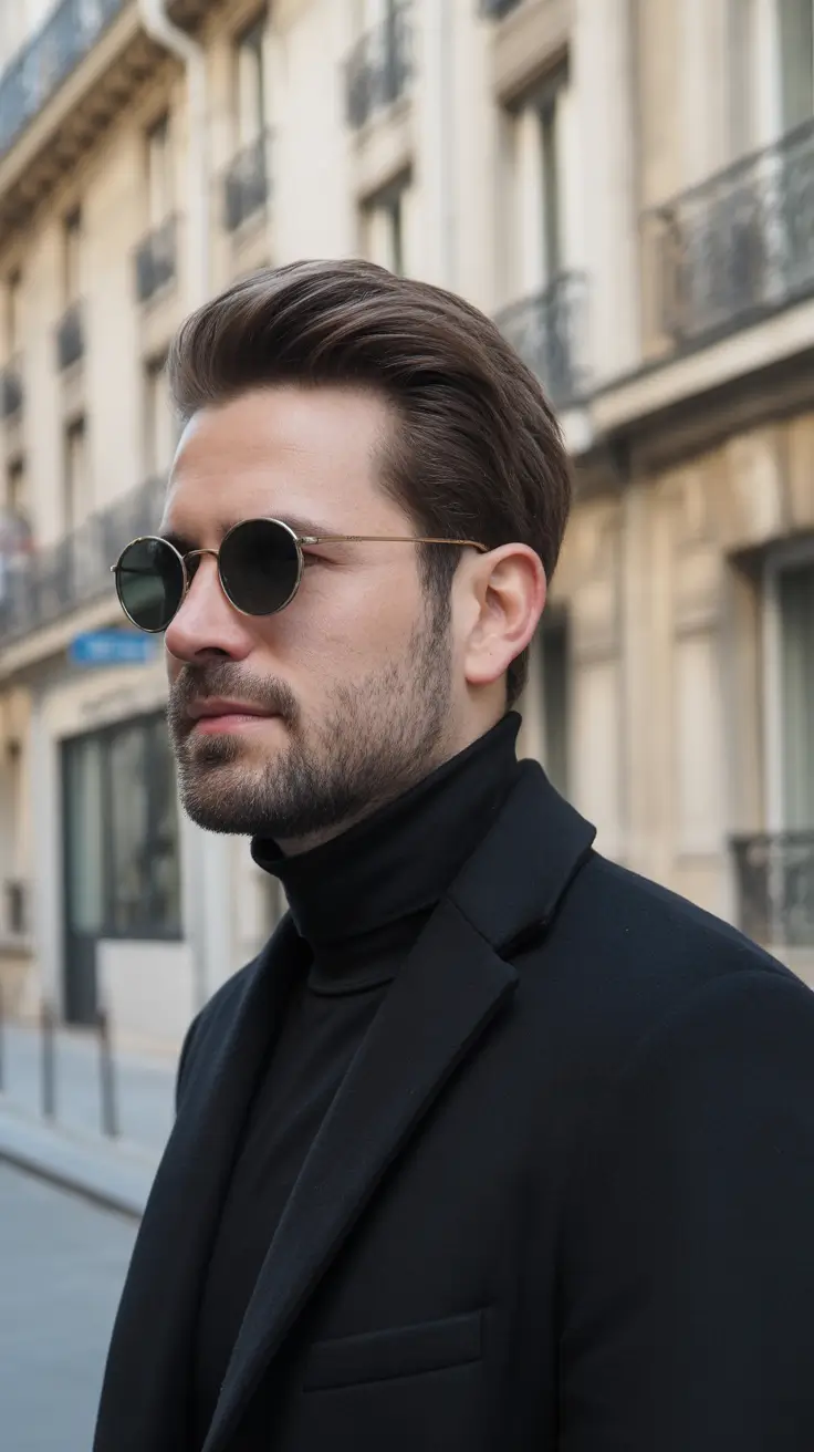 winter haircuts for men Old Money Side Sweep