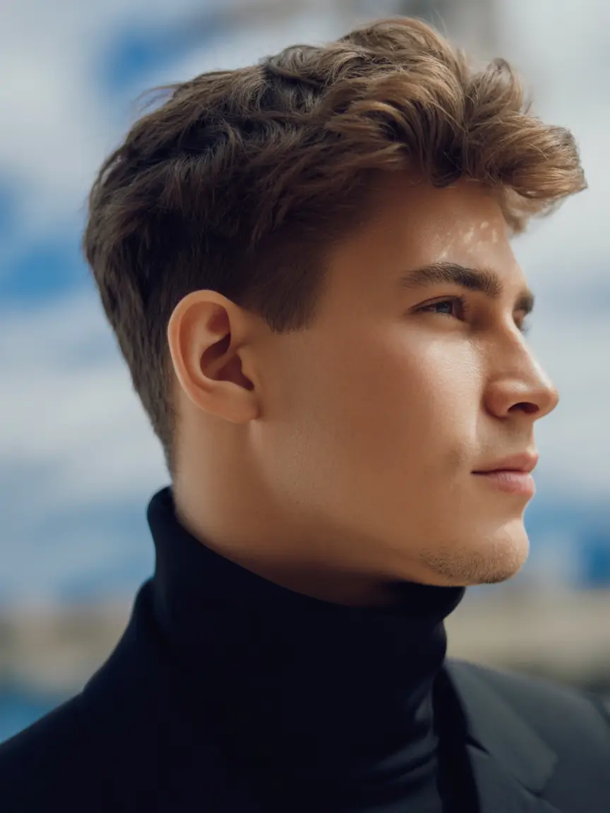 winter haircuts for men Medium Wavy Volume