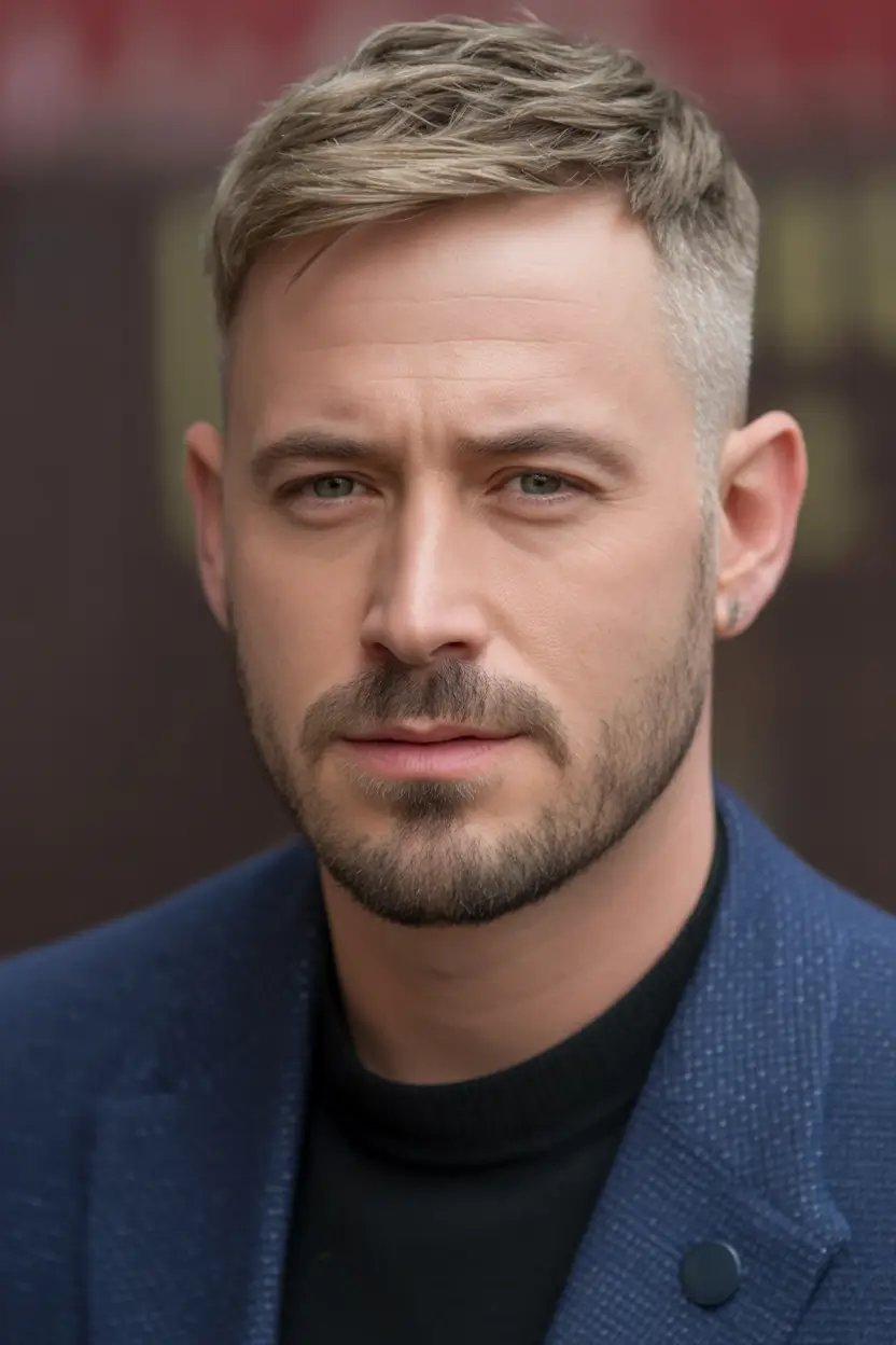 winter haircuts for men Textured Crop with Subtle Fade