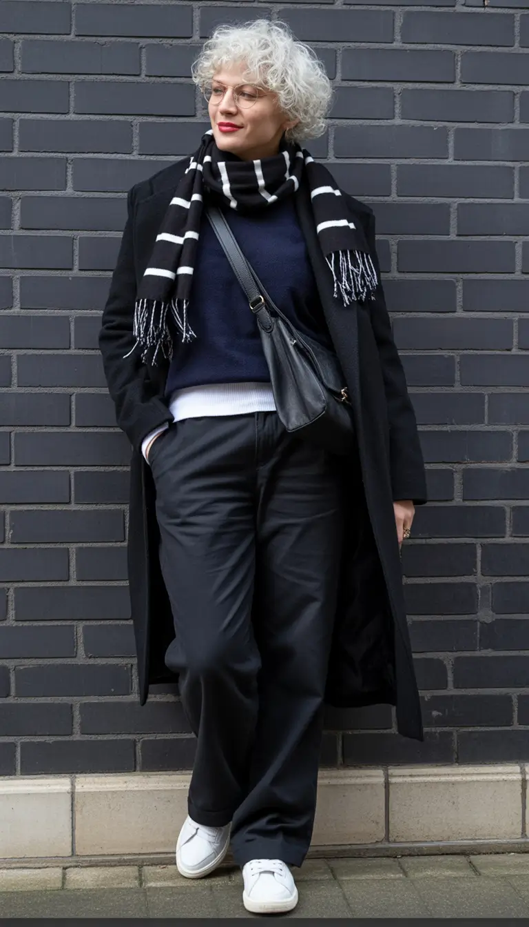 winter outfit inspo Monochrome Layers With Personality