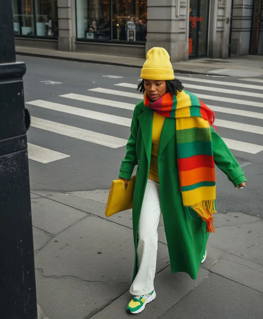 winter outfits blackgirl Maximalist Color Play