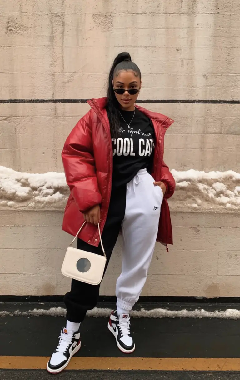 winter outfits blackgirl Sporty Spice Winter