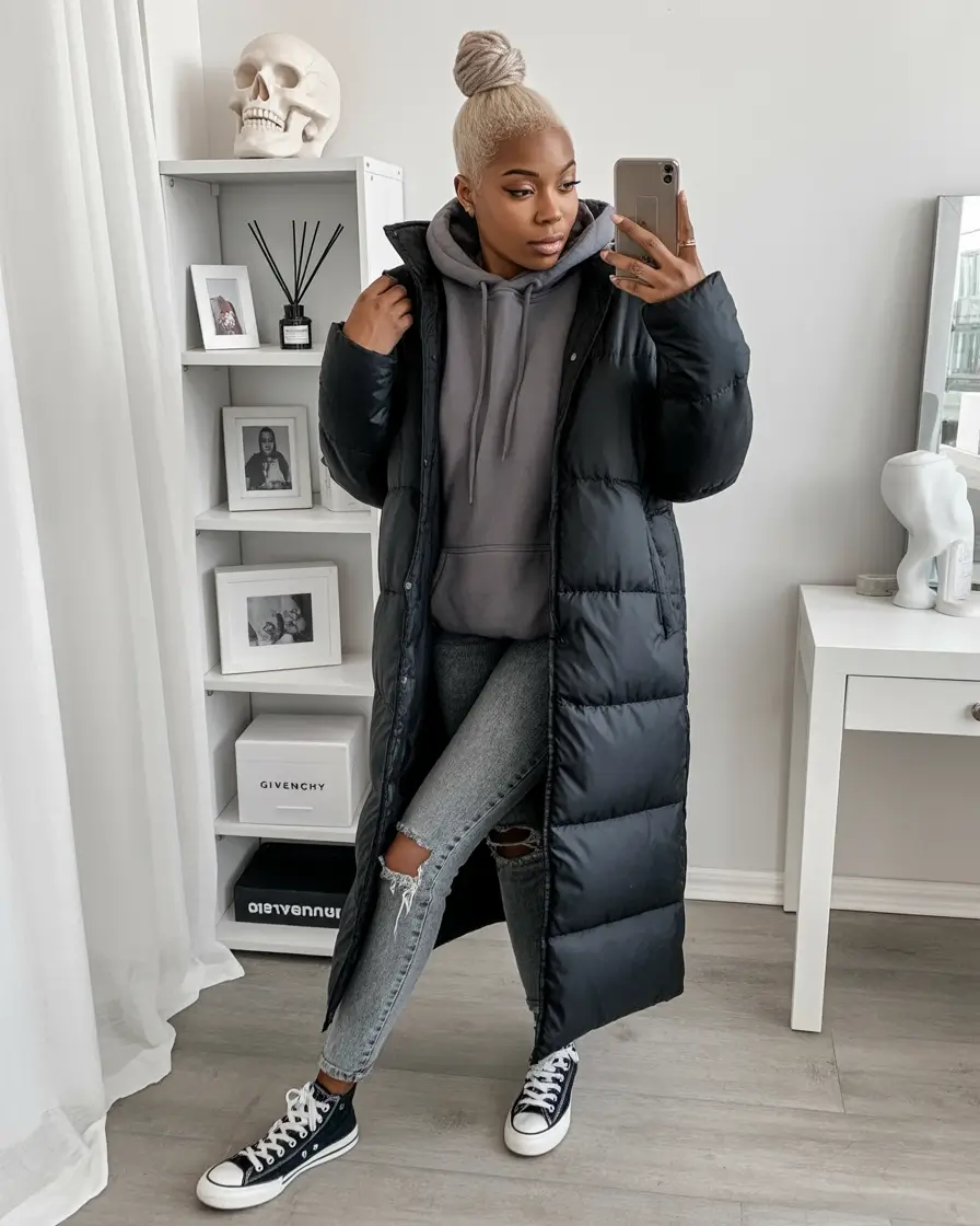winter outfits blackgirl Casual Chill Mode