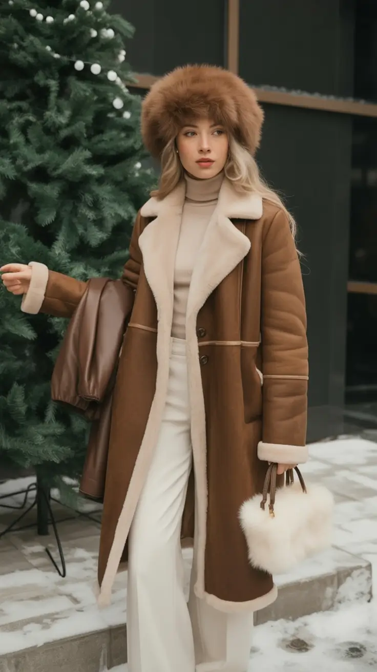 winter outfits cold Vintage Warmth with a Modern Twist