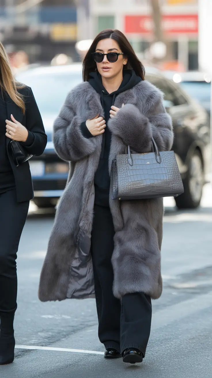 winter outfits cold Monochrome Grey Majesty