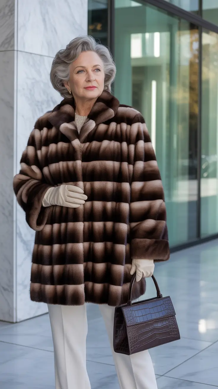 winter outfits over 50 Striking Patterns in Rich Brown Fur