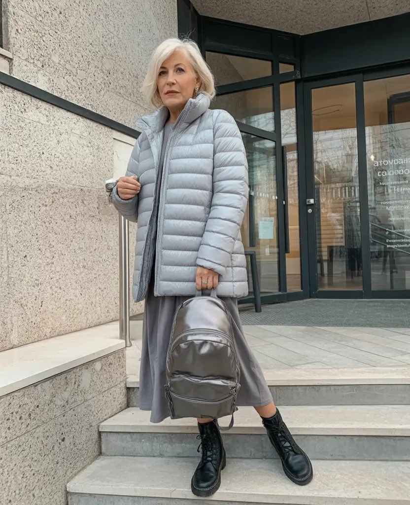 winter outfits over 50 Silver Elegance with a Modern Twist