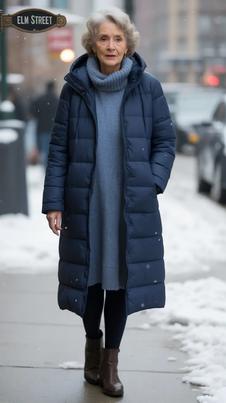 winter outfits over 60 Monochrome Blues for Cold Days