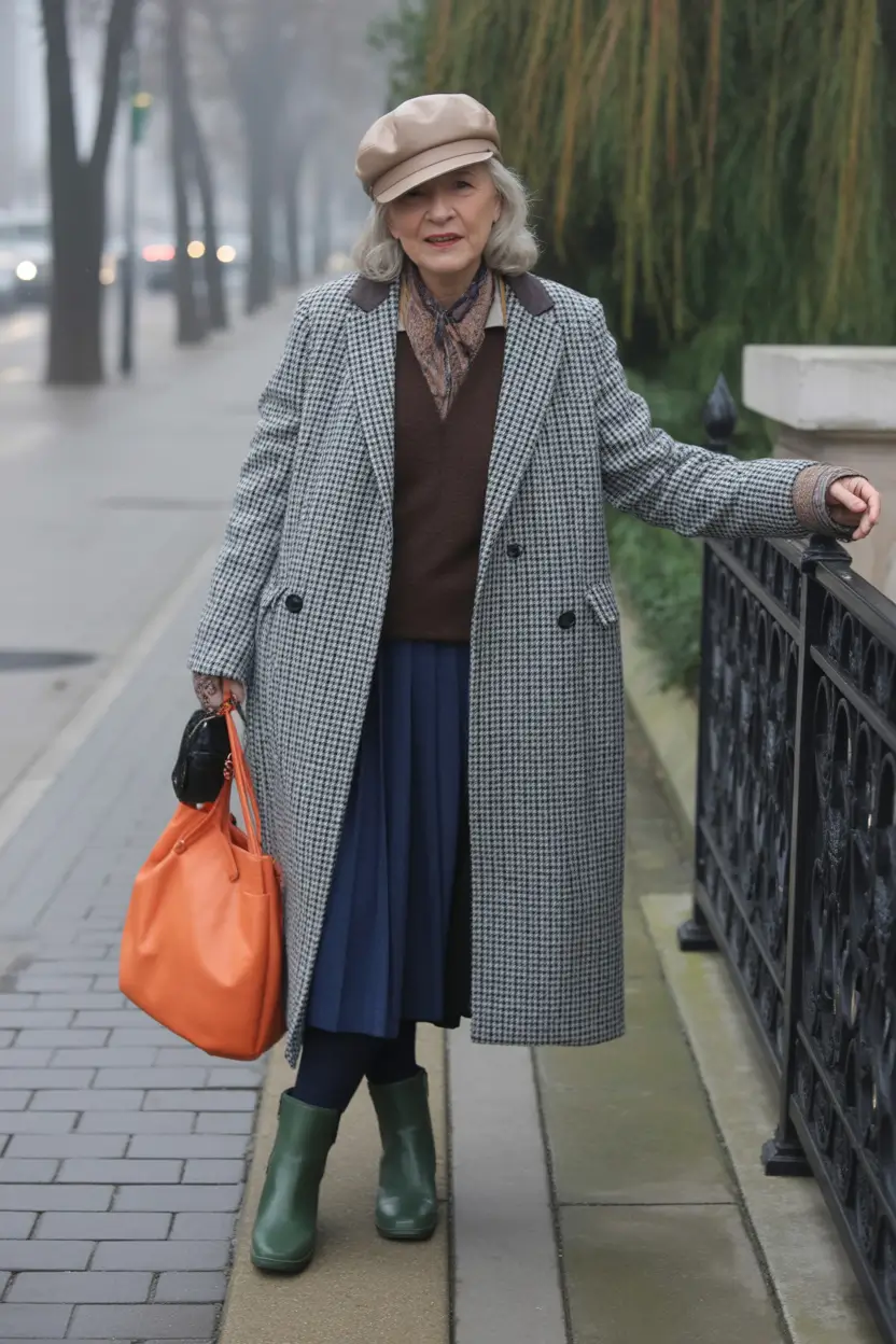 winter outfits over 60 Classic Layers with a Pop of Color