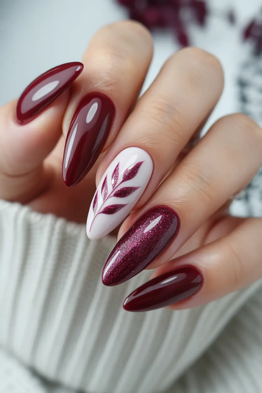 Burgundy Nail Colors for Winter Velvet Garnet Glow