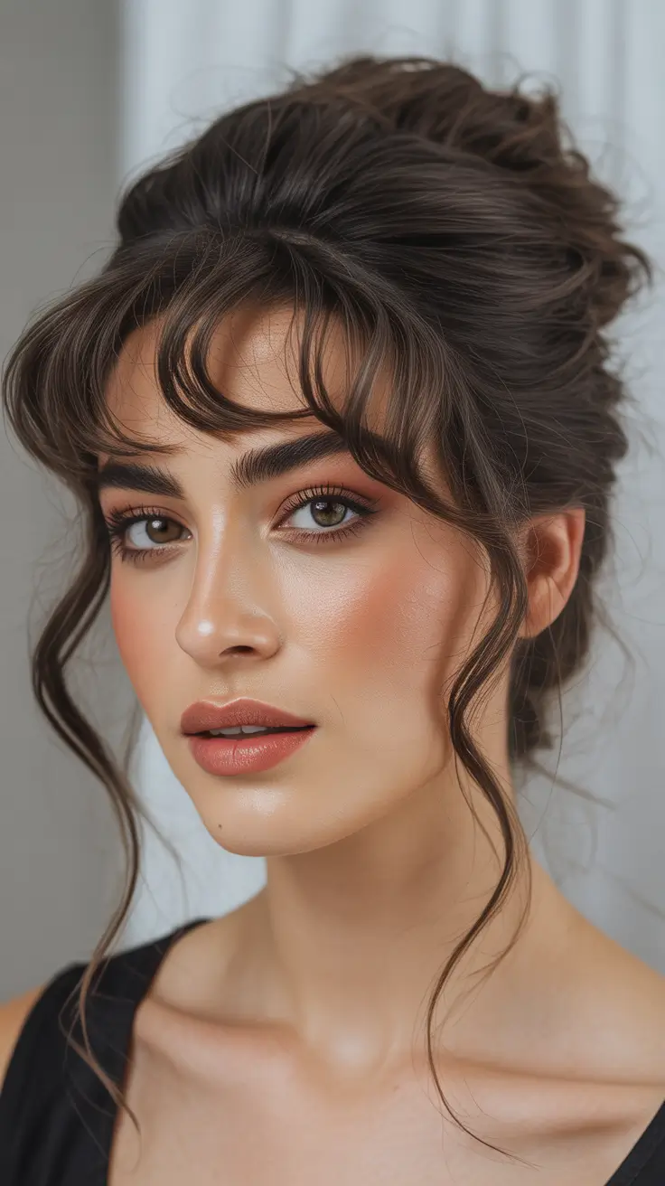 christmas hairstyles Romantic French-Inspired Updo