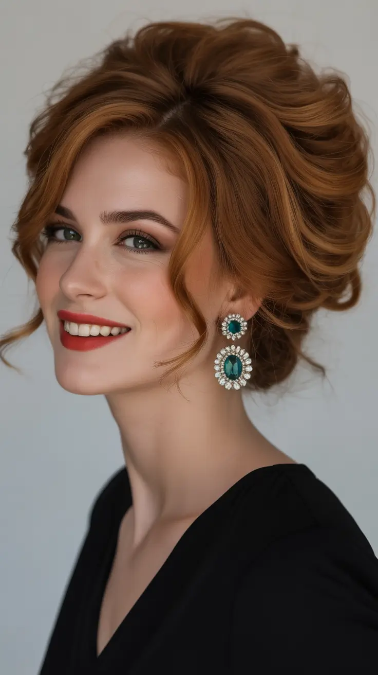 christmas hairstyles Holiday Copper Volume