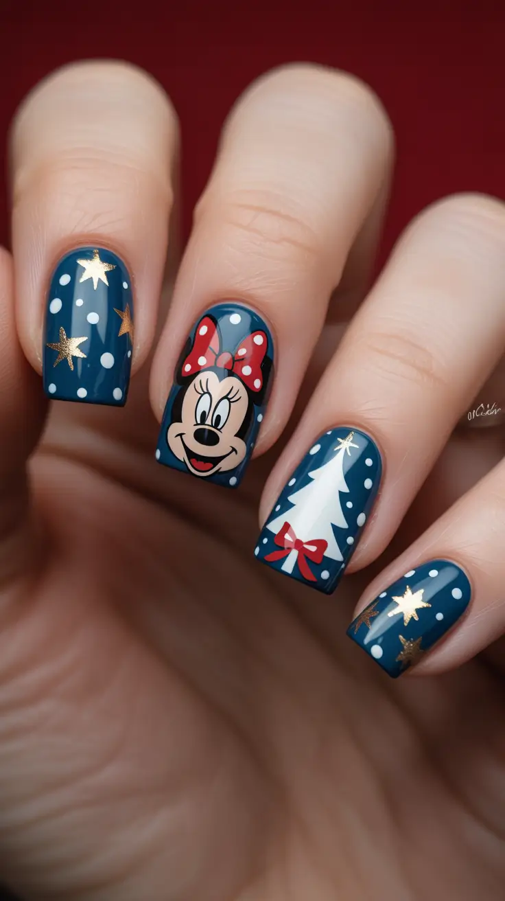 christmas-nail-design-Disney-Magic-Holiday