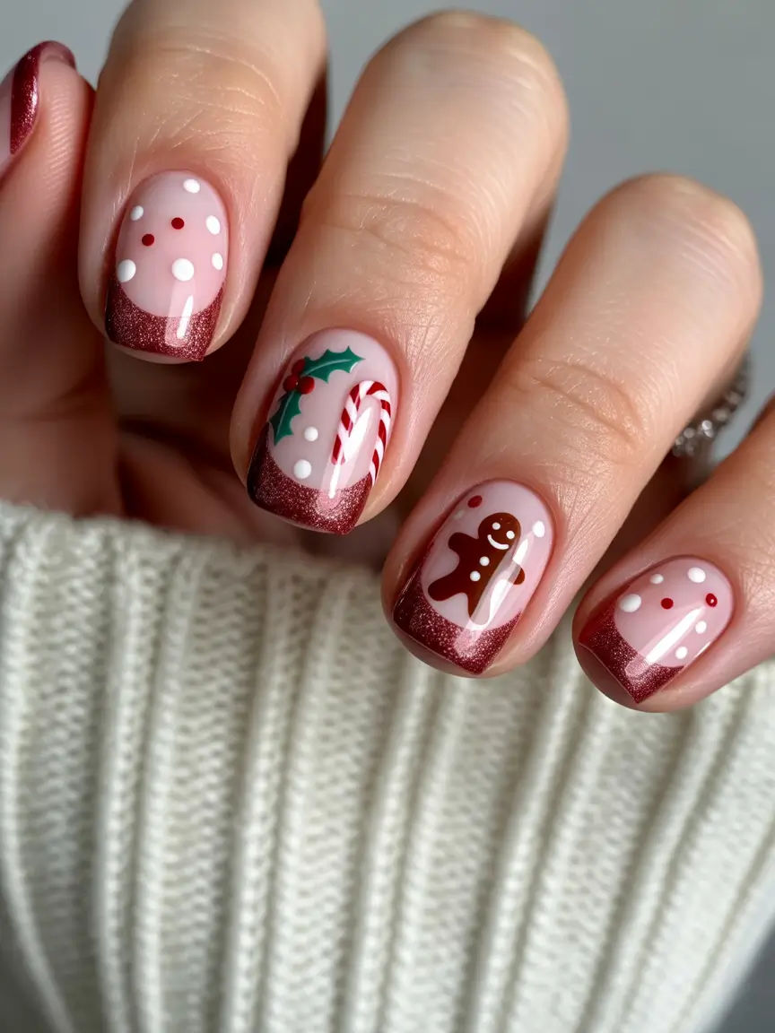 christmas-nail-design-Gingerbread-Cookie-Charm